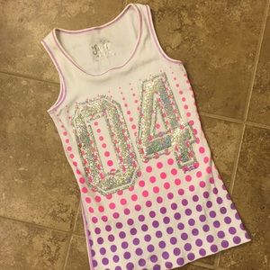 💕Polka Dot and Bling Party Tank Sale💕